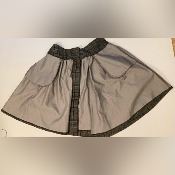 body bag by Jude plaid circle skirt, 95% Cotton, Button Up Lg - Picture 7 of 10